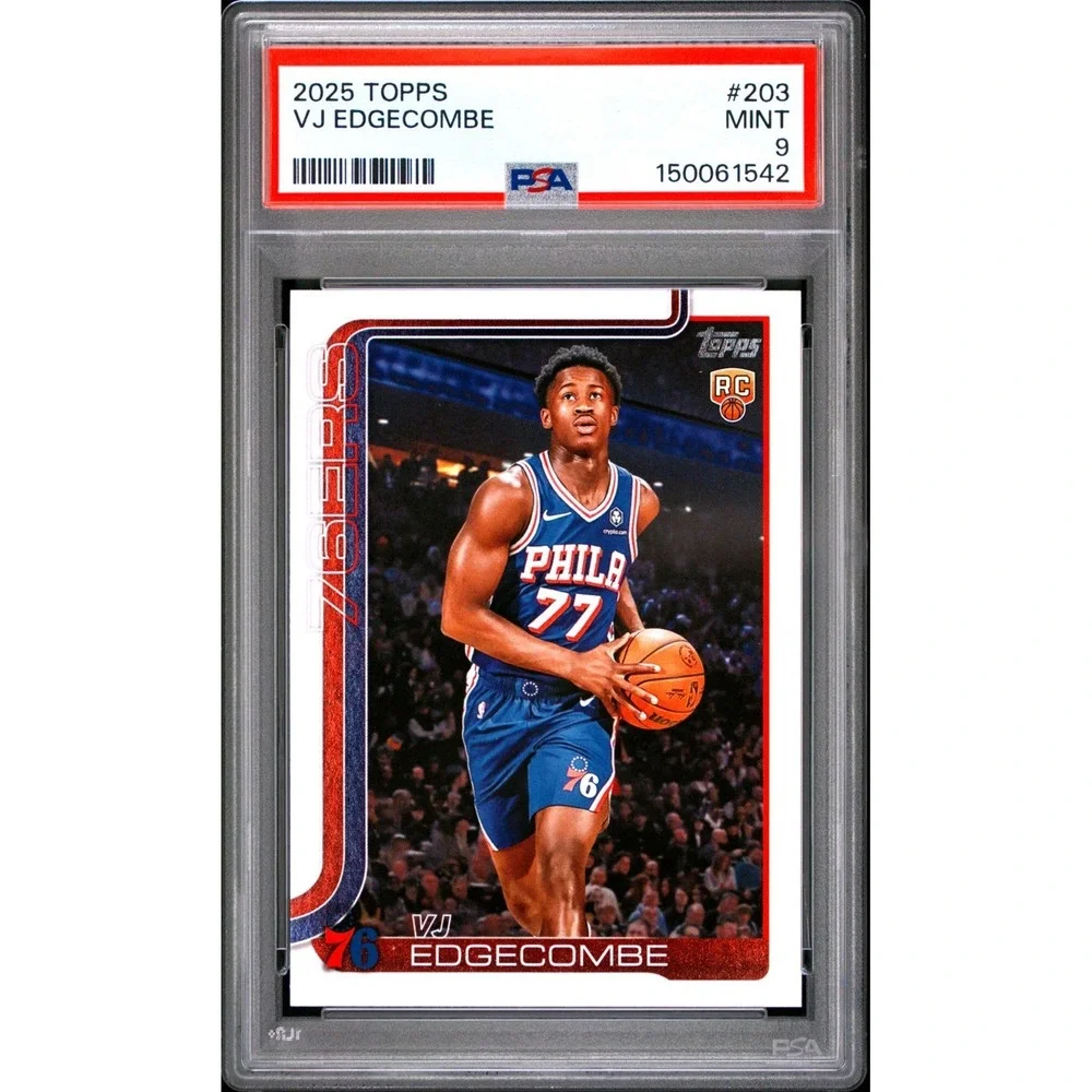 2025-26 Topps - VJ Edgecombe #203 (RC) PSA 9